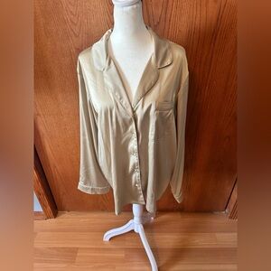 NWT International Concepts 2 Piece Pajama Set Womens Size L Safari